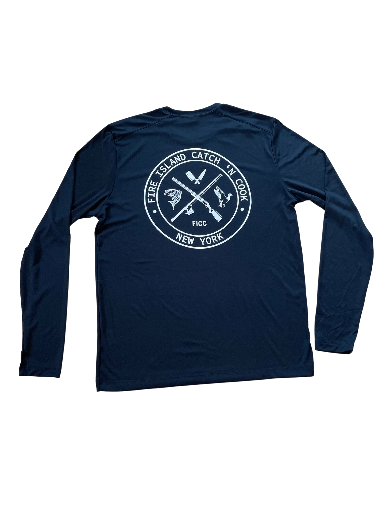 FICC Performance Fishing Shirt (UVP) Black – fireislandcatchncook
