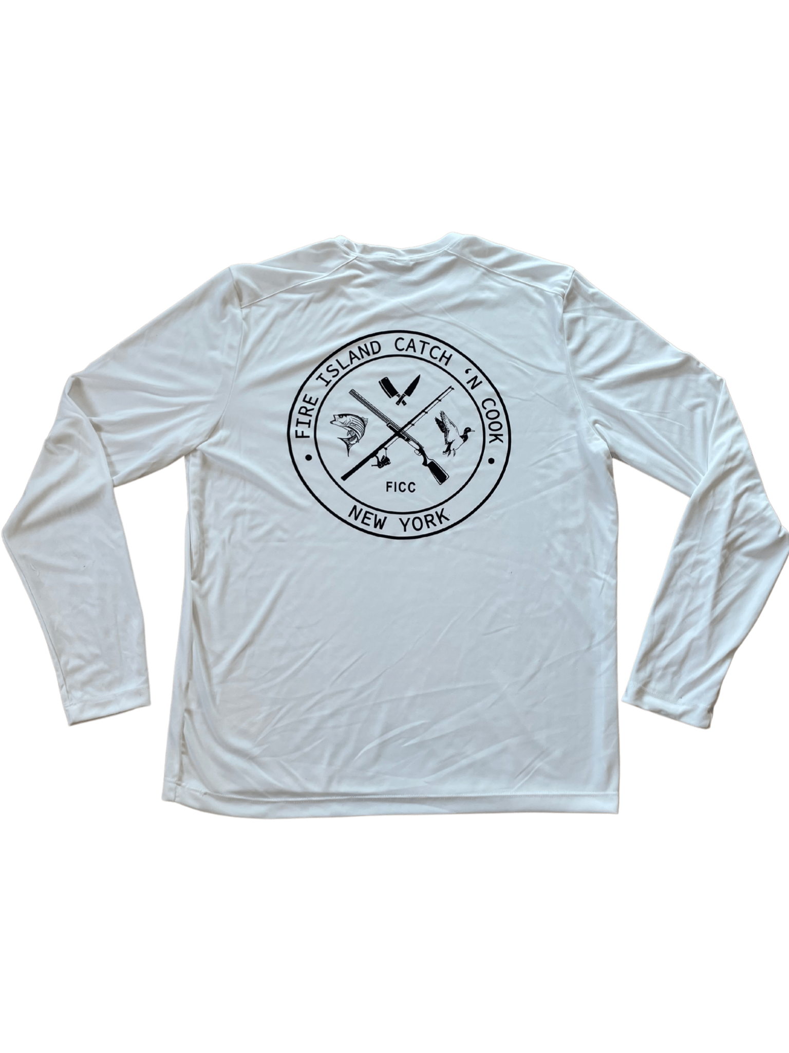 FICC Performance Fishing Shirt (UVP) White – fireislandcatchncook