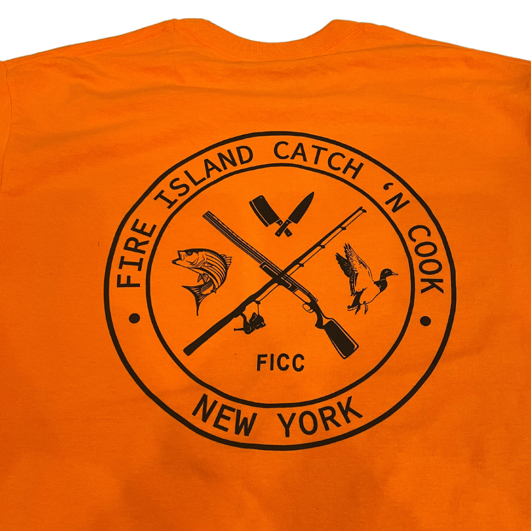 FICC LS Blaze Orange Pocket Tee